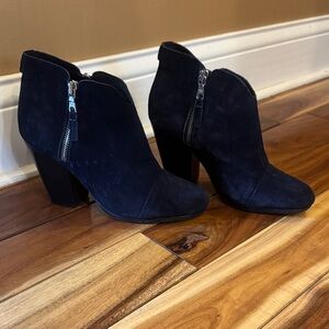 rag & bone Black Suede Ankle Booties